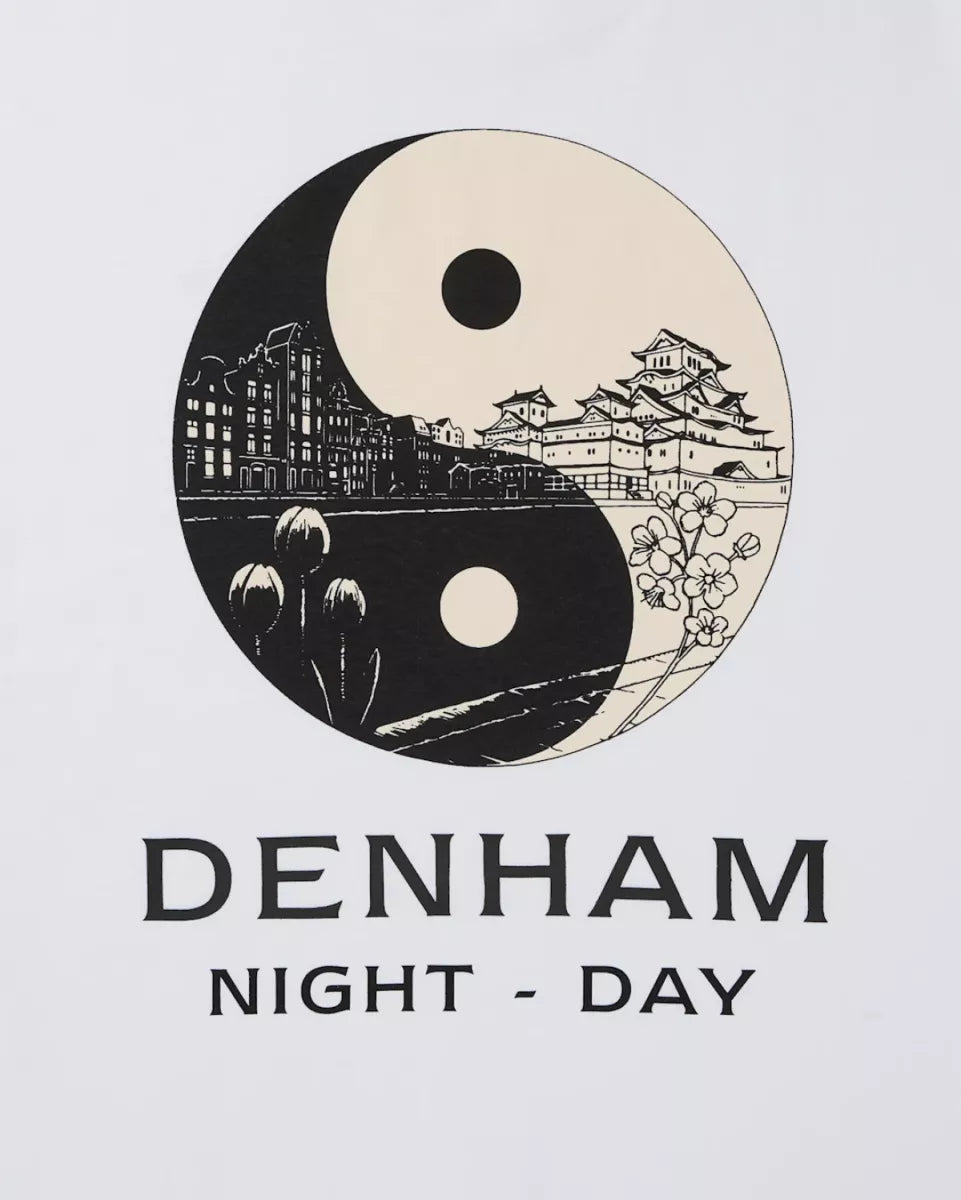DENHAM Yin Yang Tee - Wit