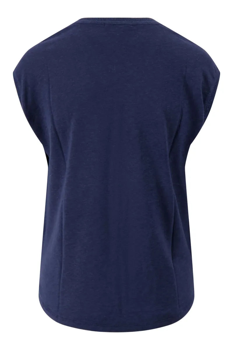 ZUSS V Hals Top met Lurex Boord