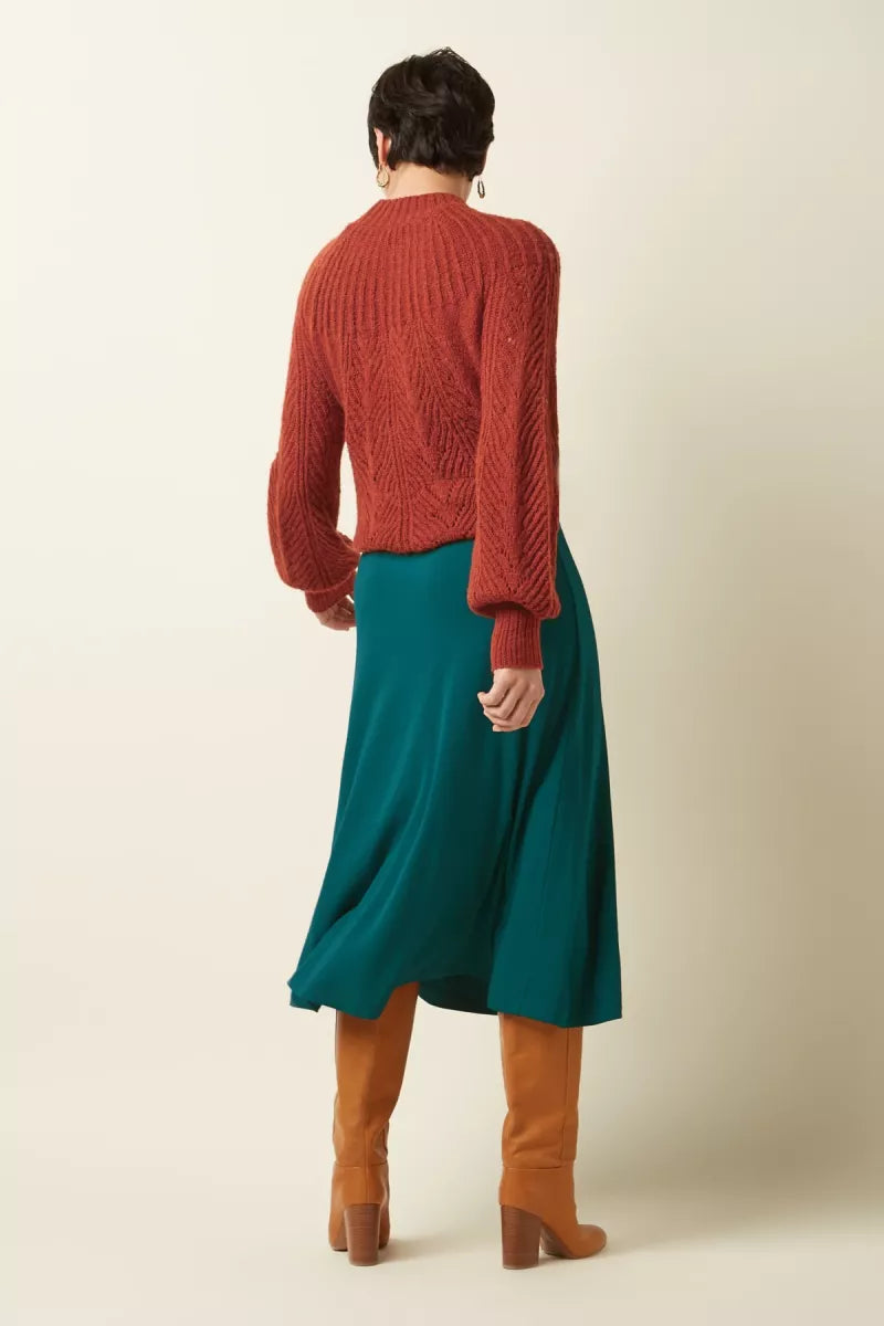 KING LOUIE Juno Midi Skirt - Groen