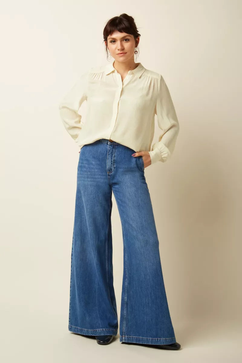 KING LOUIE Carina Blouse - Ecru