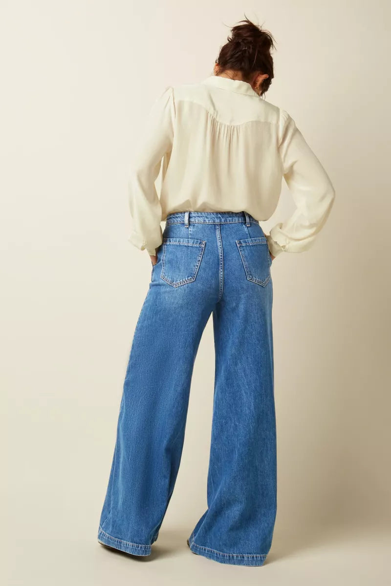 KING LOUIE Carina Blouse - Ecru