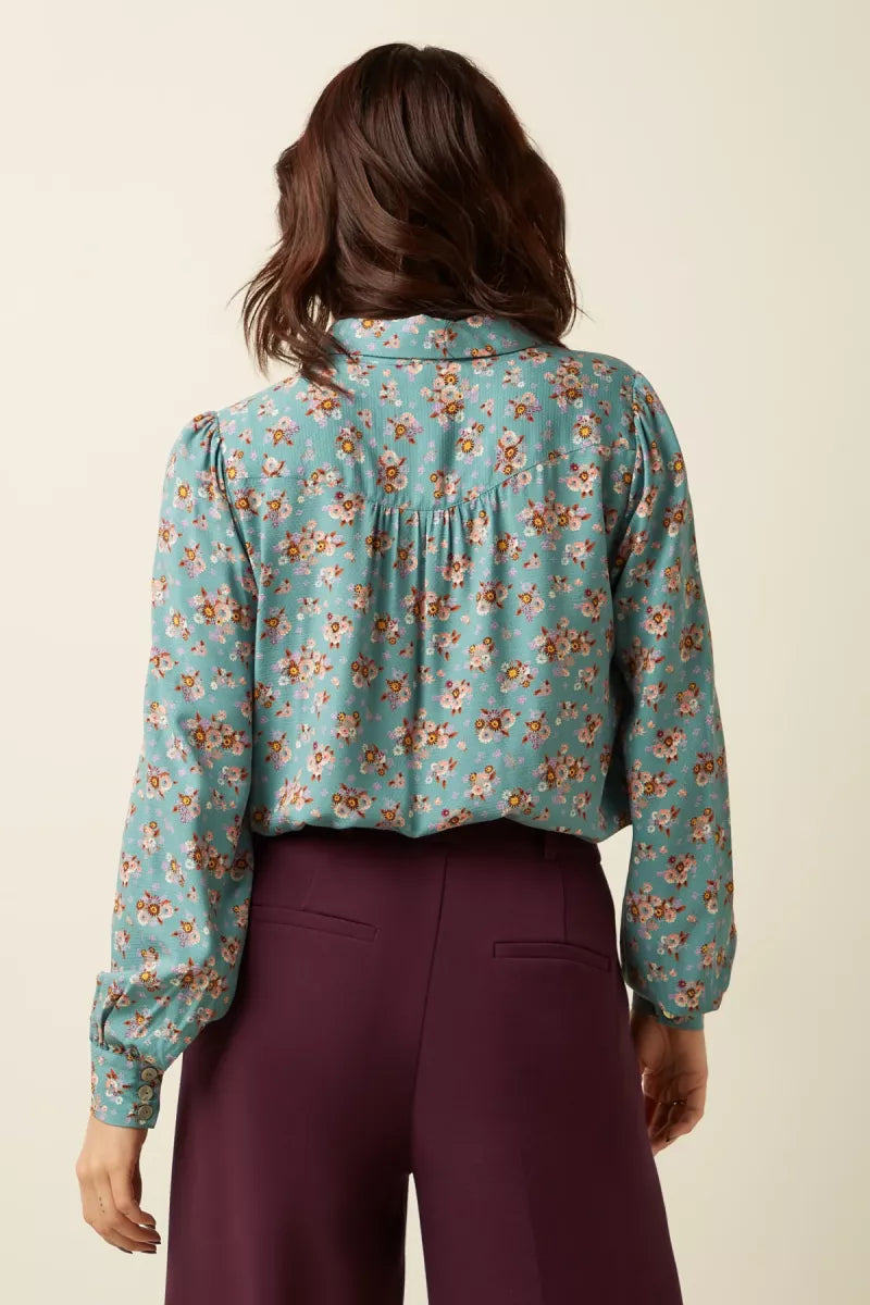 KING LOUIE Carina Blouse - Turquoise