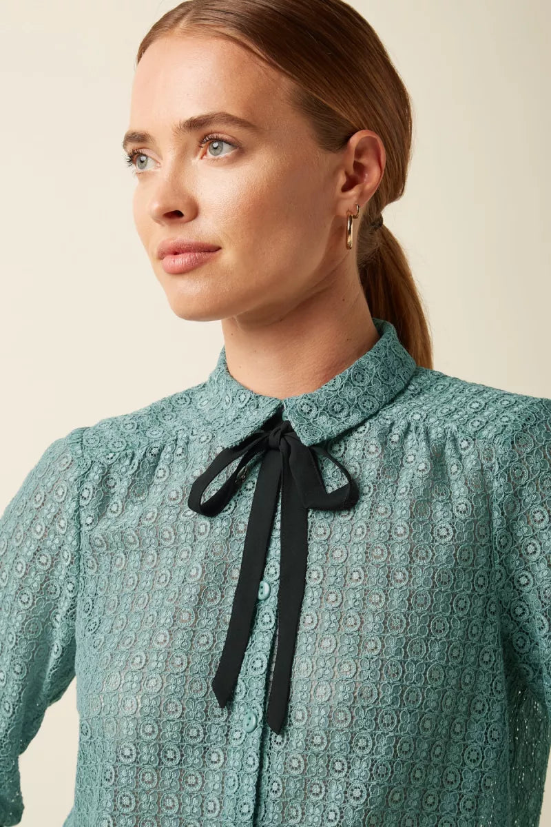 KING LOUIE Elia Blouse - Turquoise