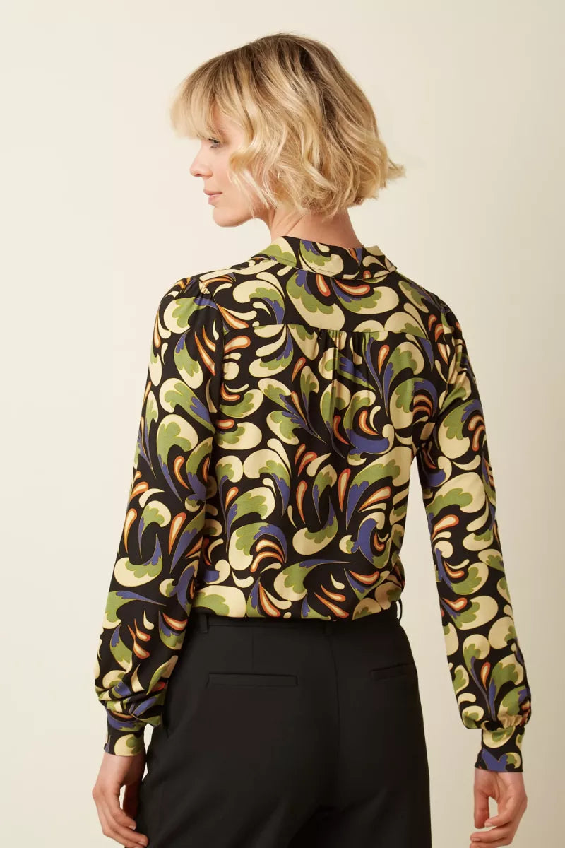 KING LOUIE Maisie Blouse - Zwart