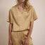 TRAMONTANA Hammered Satin Top