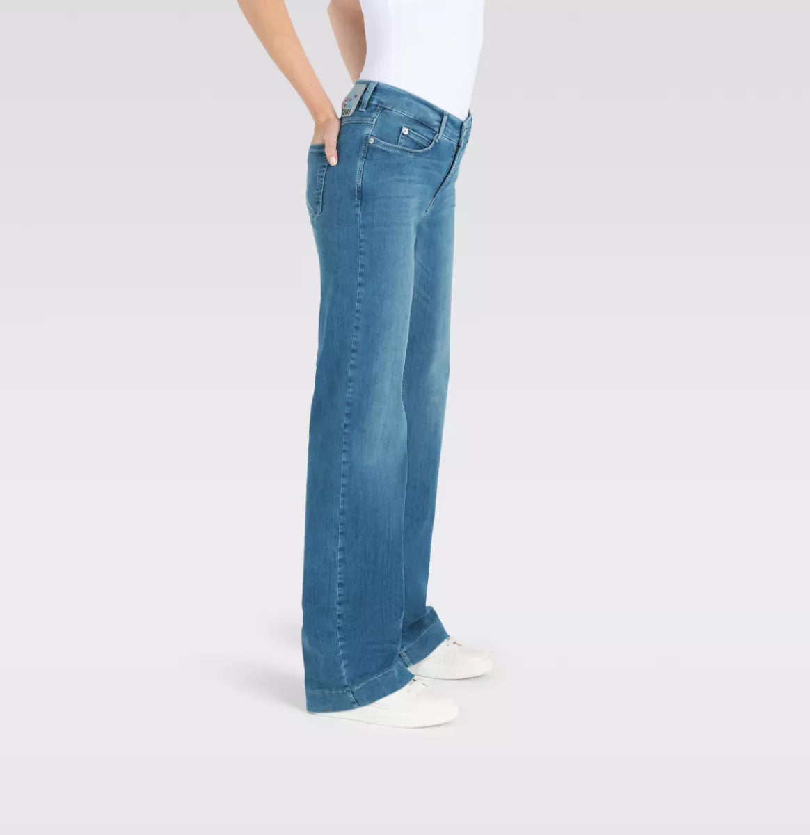 MAC JEANS Dream Wide - Summer Mid Blue Wash