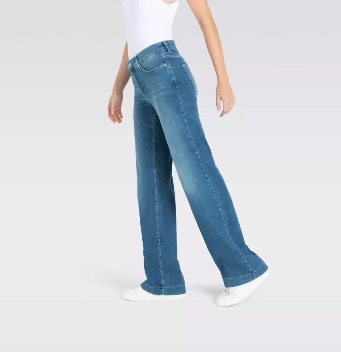 MAC JEANS Dream Wide - Summer Mid Blue Wash