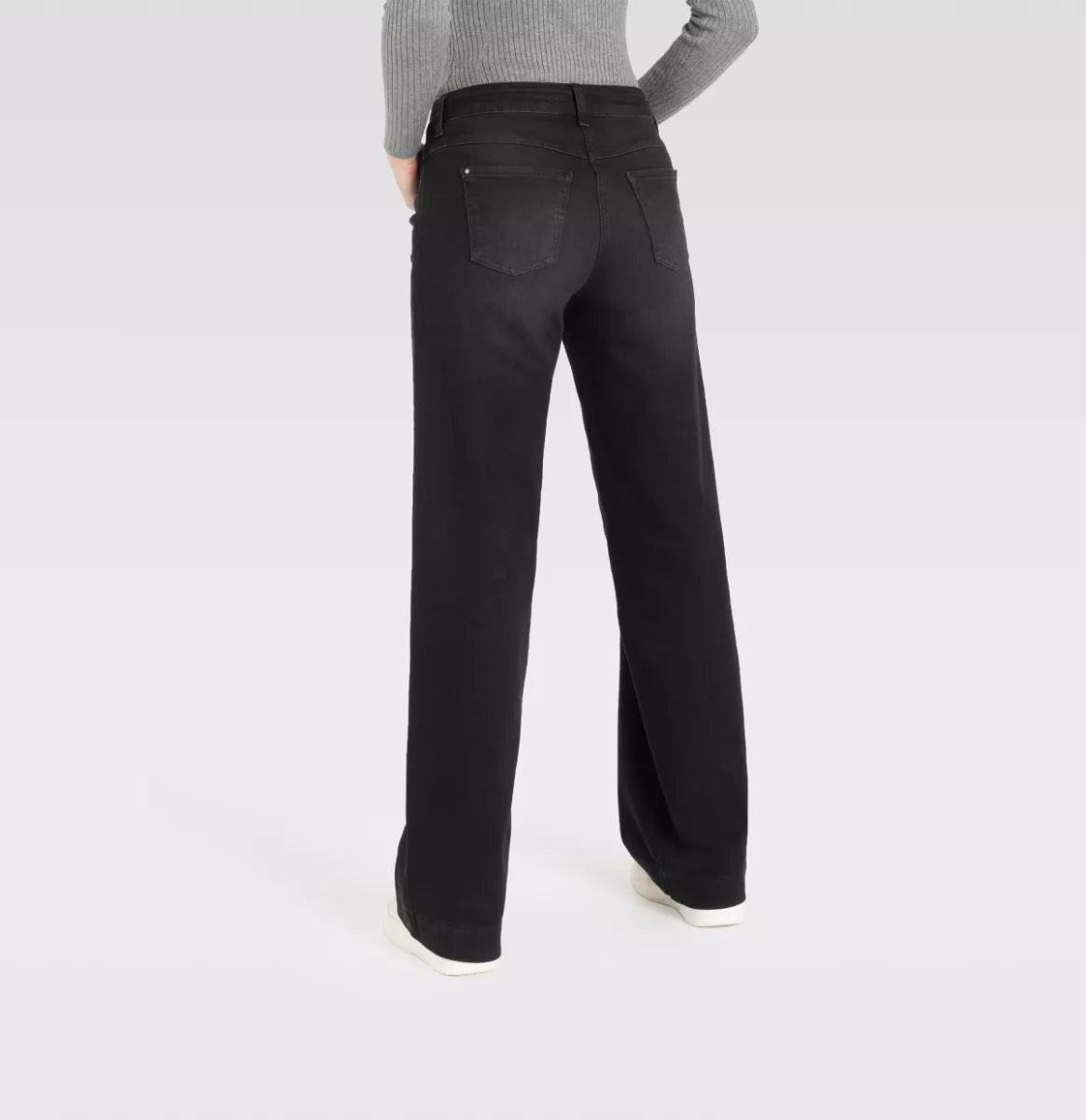 MAC JEANS Dream Wide Jeans - Black Washed
