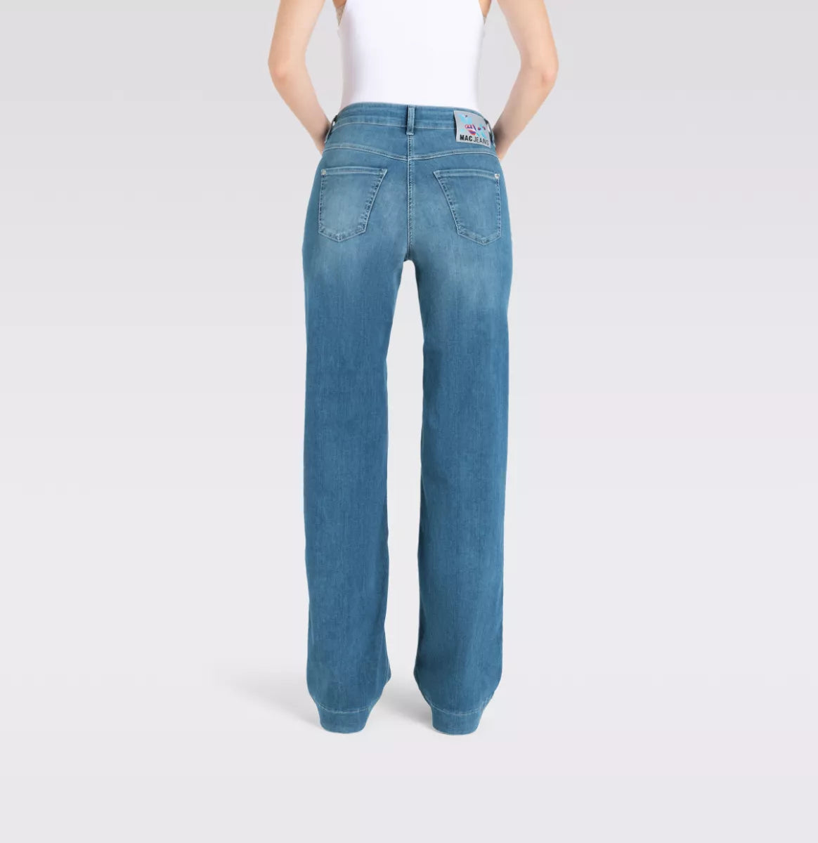 MAC JEANS Dream Wide - Summer Mid Blue Wash