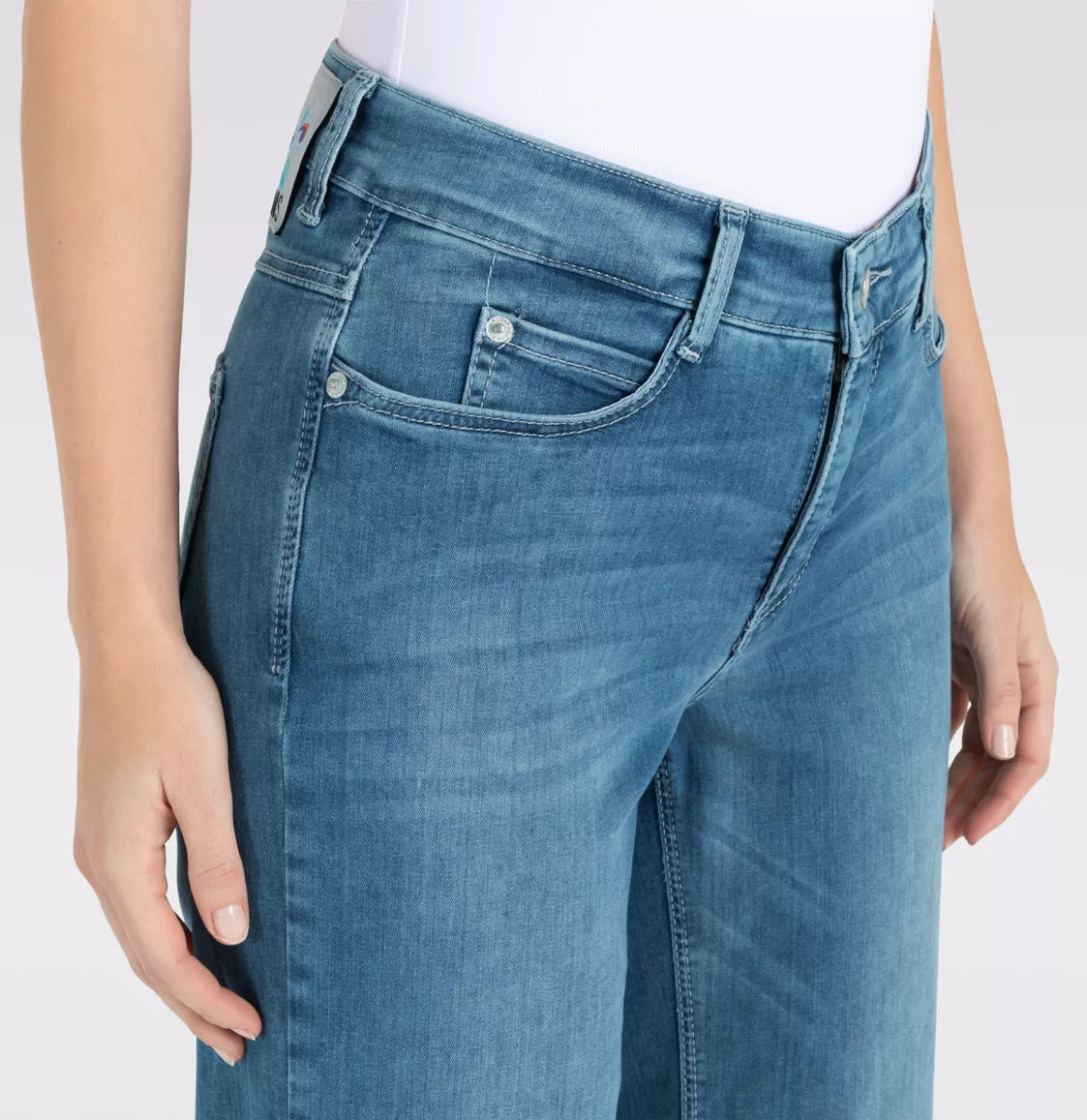 MAC JEANS Dream Wide - Summer Mid Blue Wash
