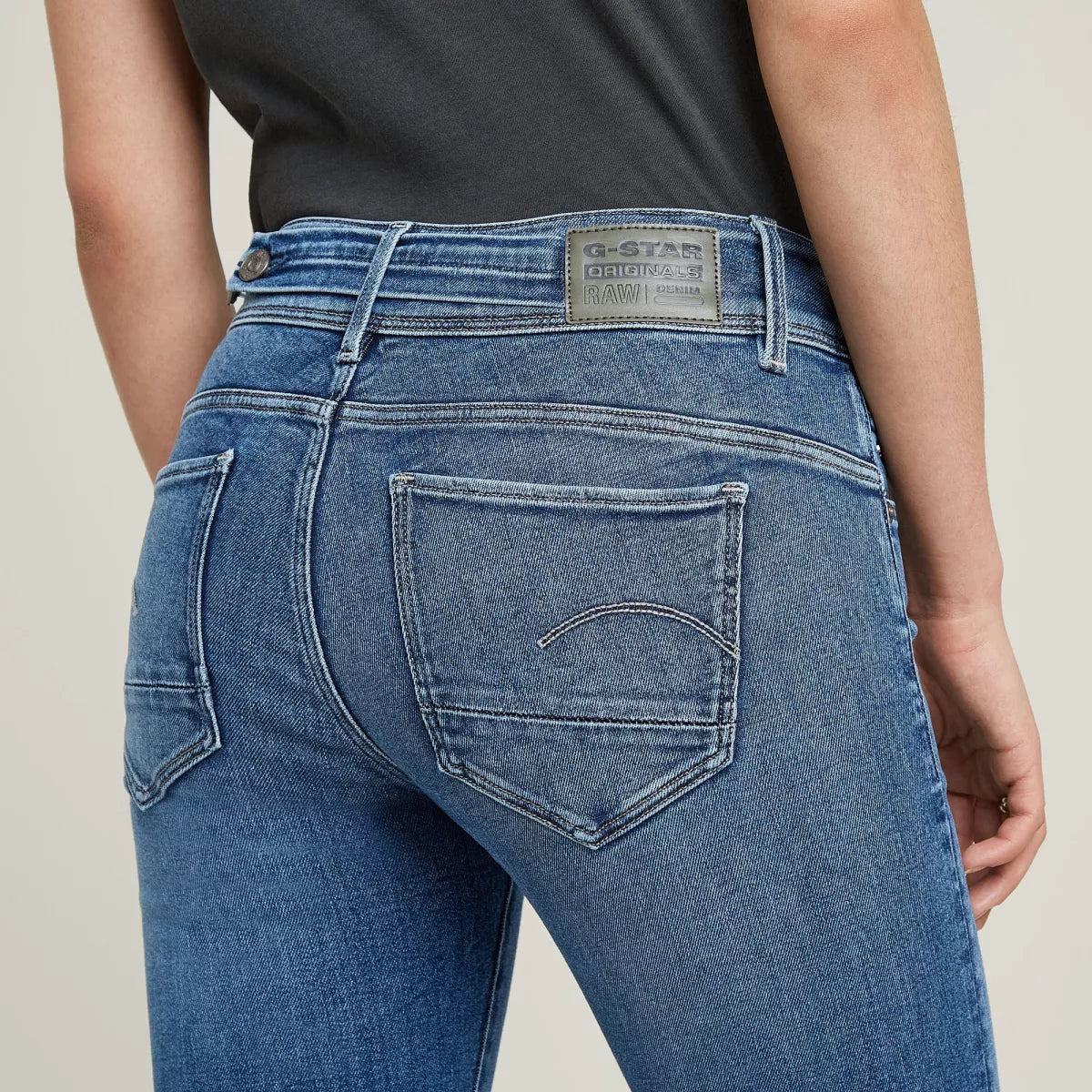 G-STAR Midge Slim Straight - Faded Blue Stream