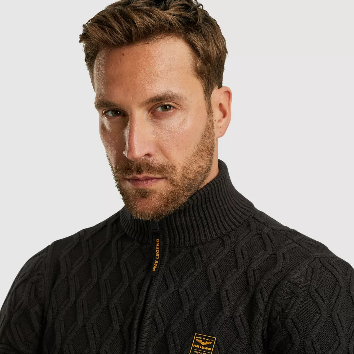 PME-LEGEND Half Zip Collar Mix Yarn