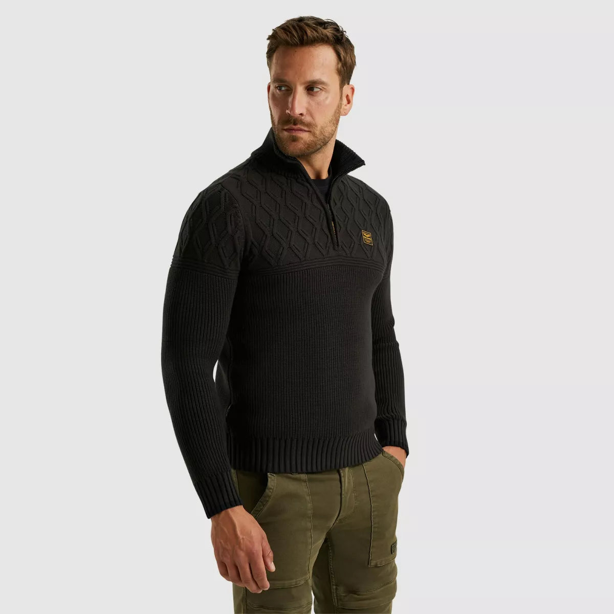 PME-LEGEND Half Zip Collar Mix Yarn