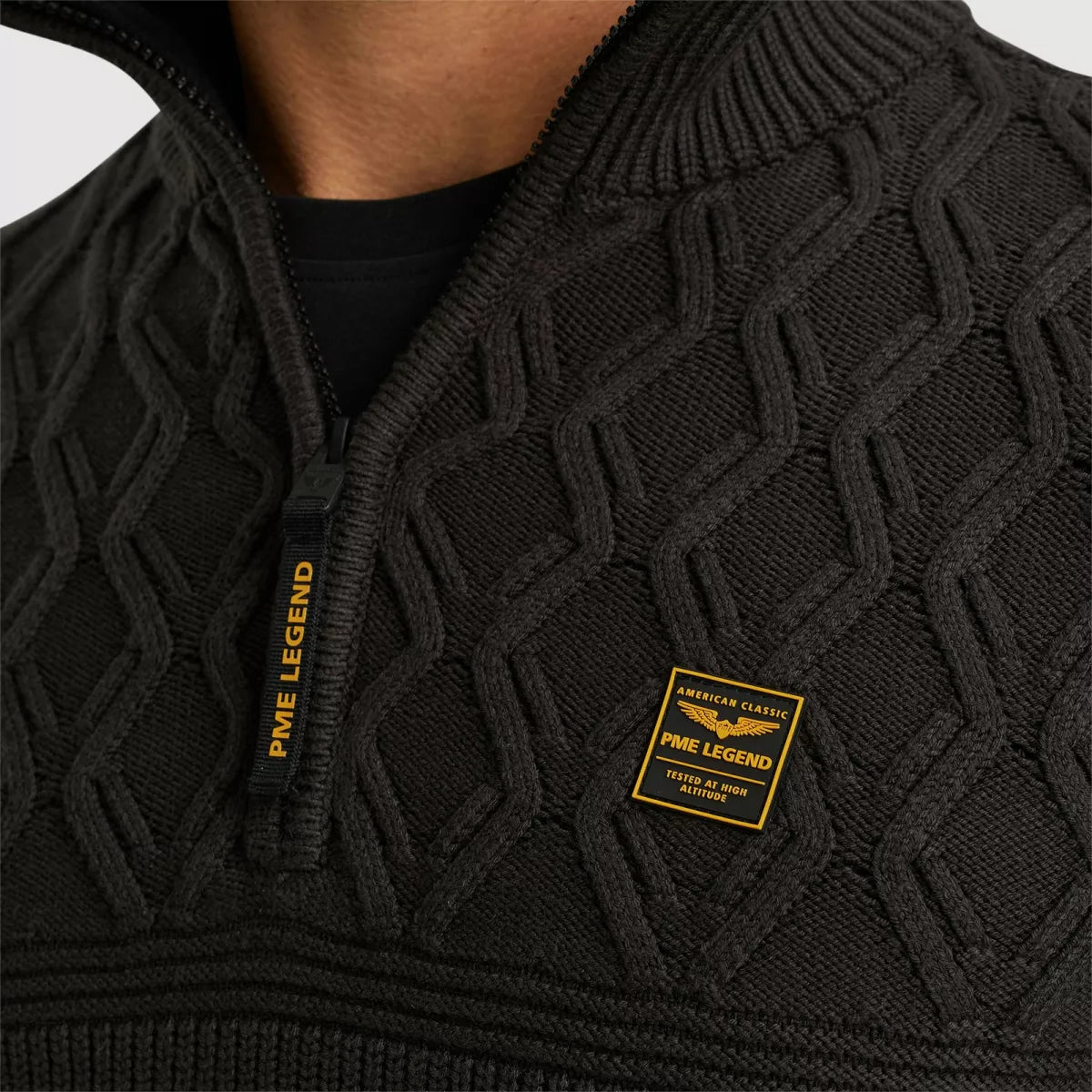 PME-LEGEND Half Zip Collar Mix Yarn