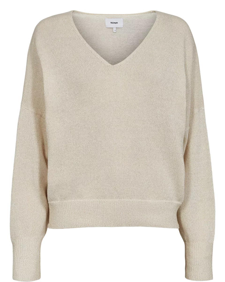 NUMPH NUMILRAY PULLOVER - Cloud Dancer