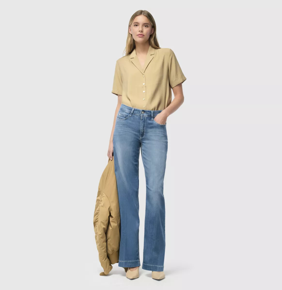MAC JEANS Dream Wide - Summer Mid Blue Wash