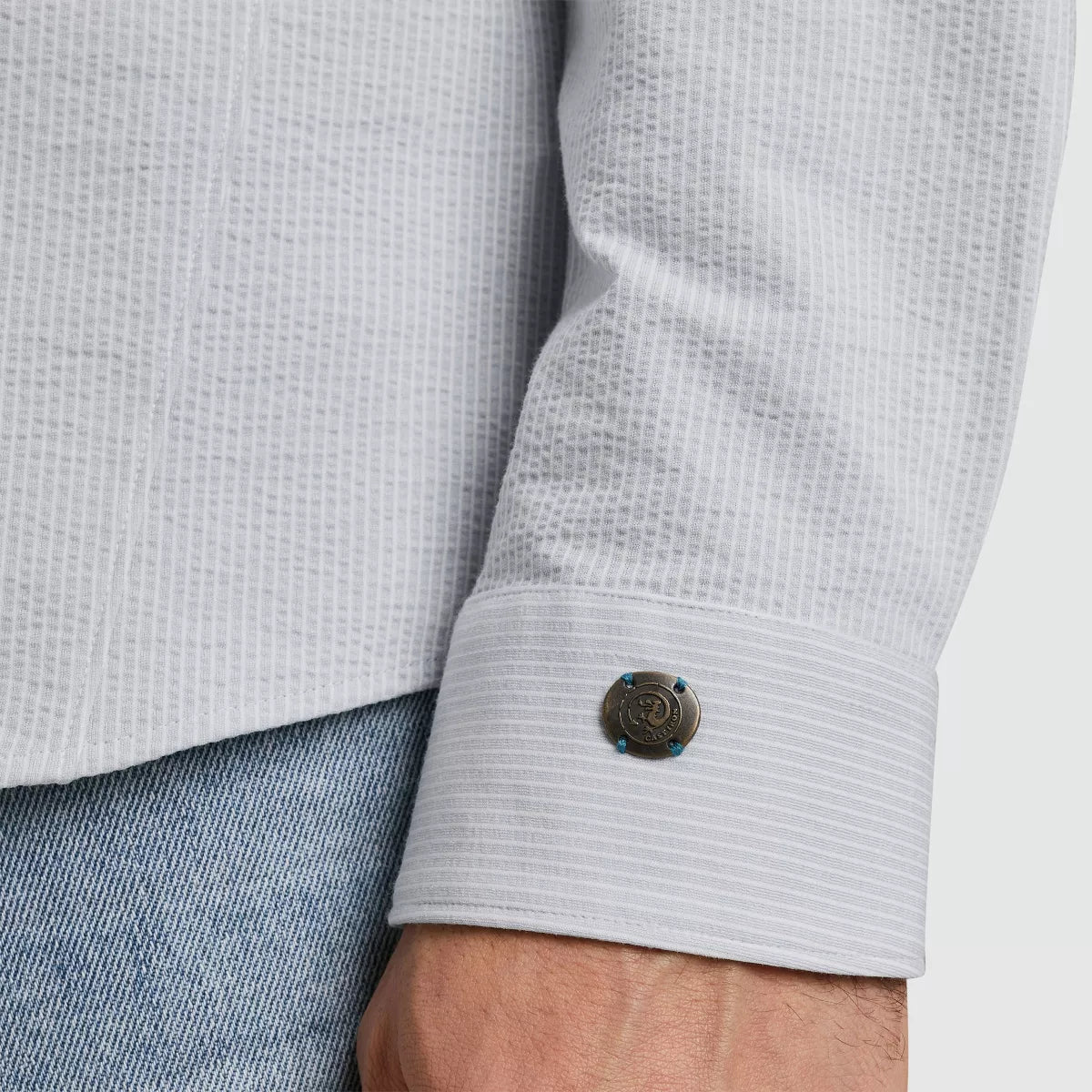 CAST IRON Long Sleeve Shirt - Blauw