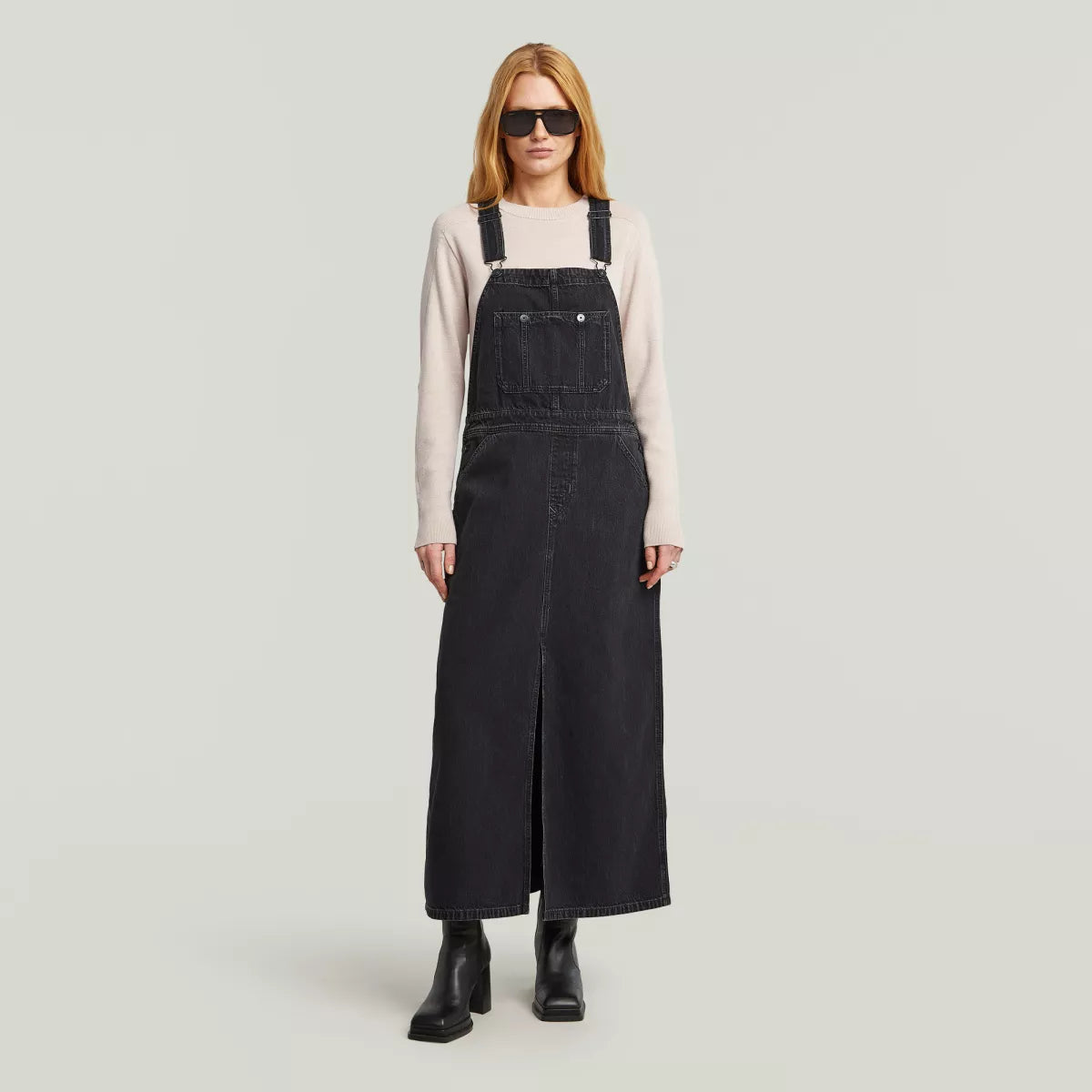 G-STAR Skater Maxi Dungaree Dress