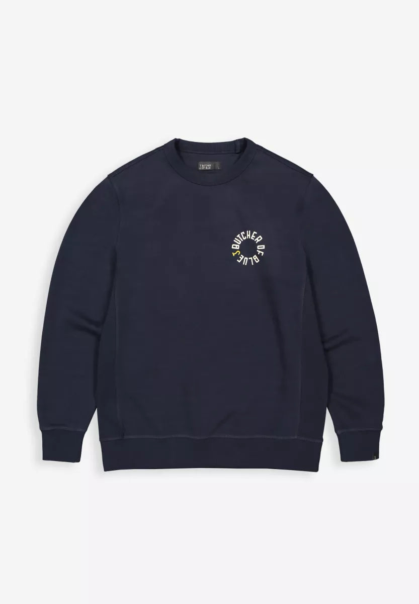 BUTCHER OF BLUE Army Circle Crew - Alaska Blue