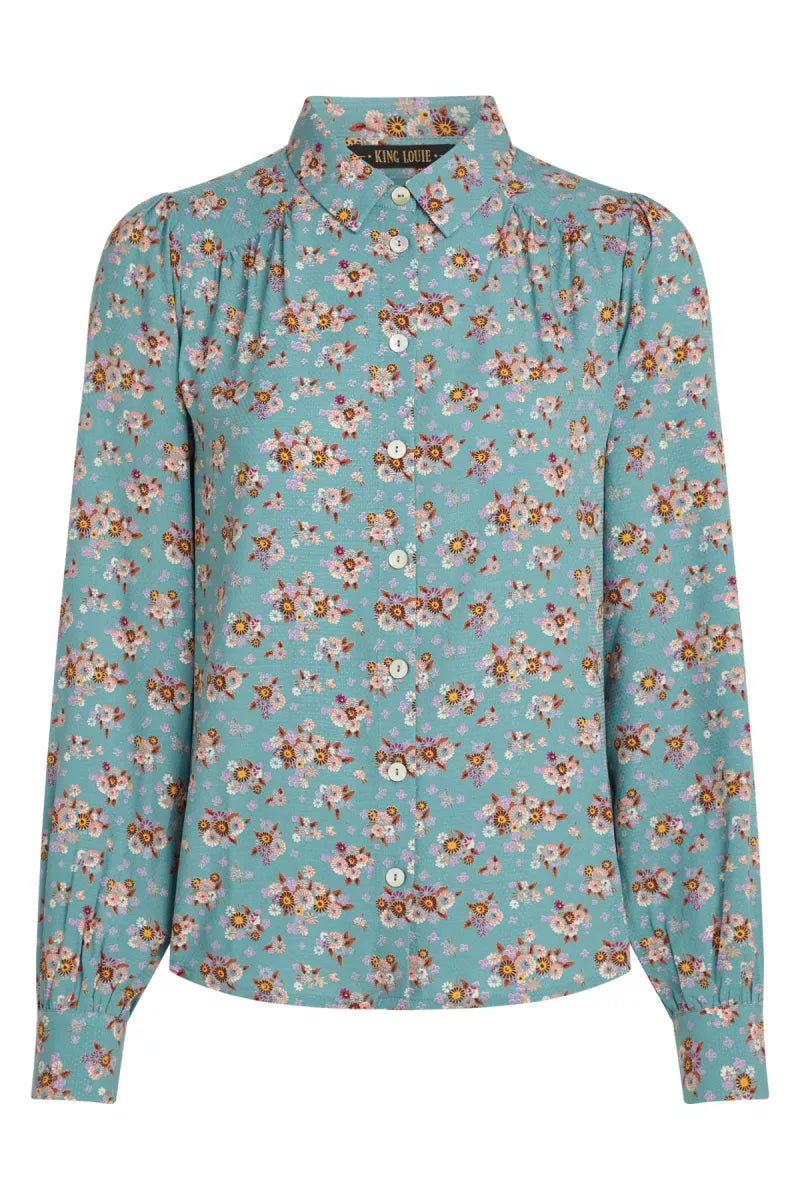 KING LOUIE Carina Blouse - Turquoise