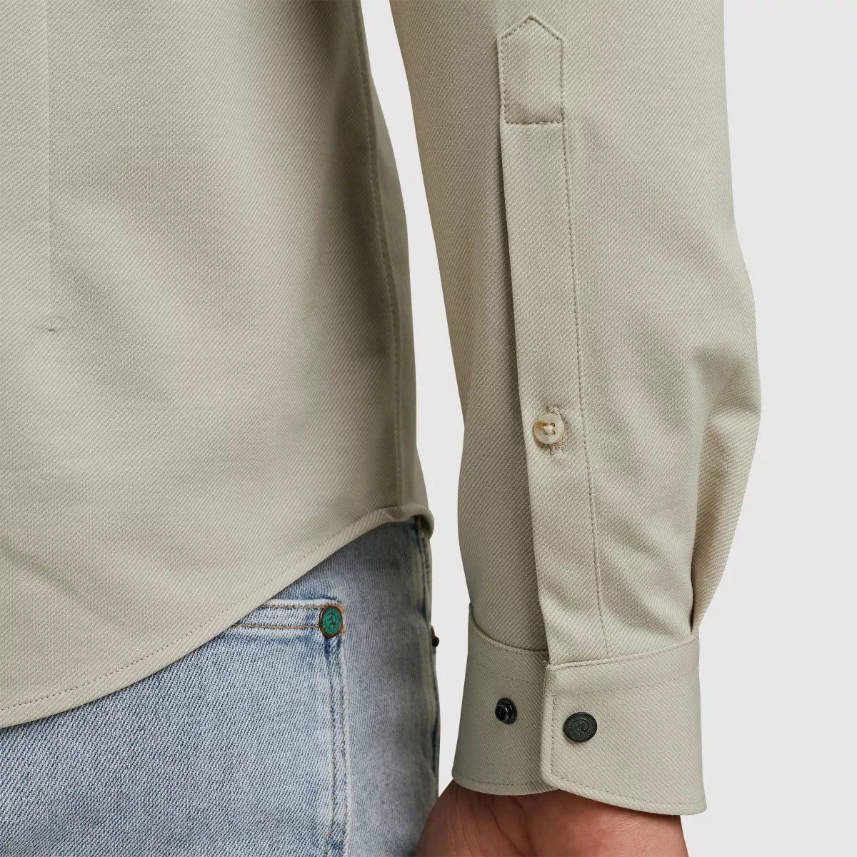CAST IRON Long Sleeve Shirt - Beige