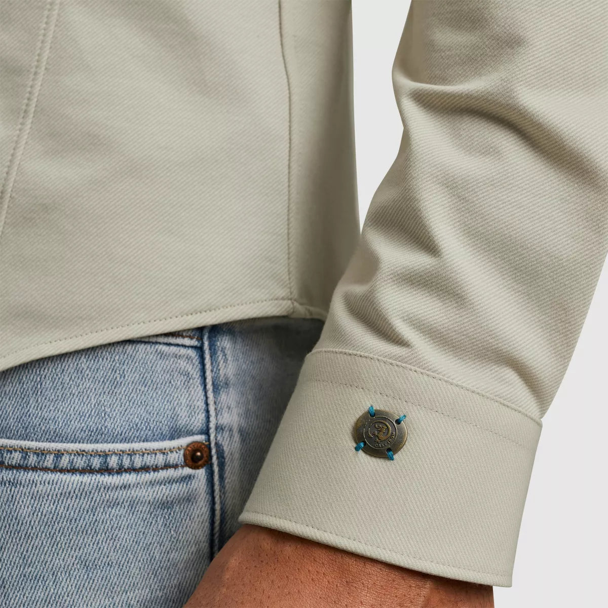 CAST IRON Long Sleeve Shirt - Beige