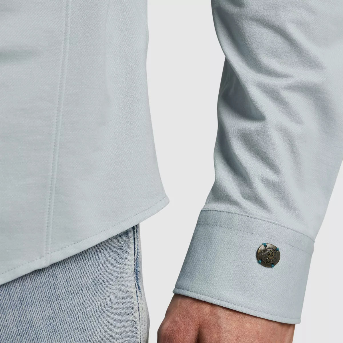 CAST IRON Shirt Twill Jersey - Blauw
