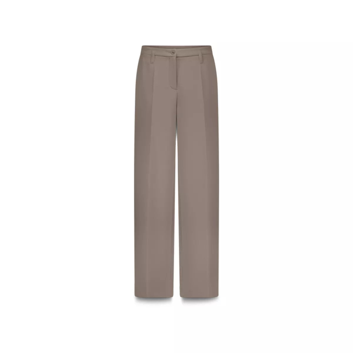 SUMMUM Foam pants met wijde pijp