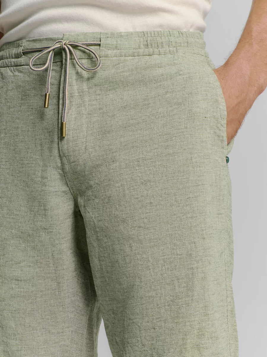 NO EXCESS short with linen melange