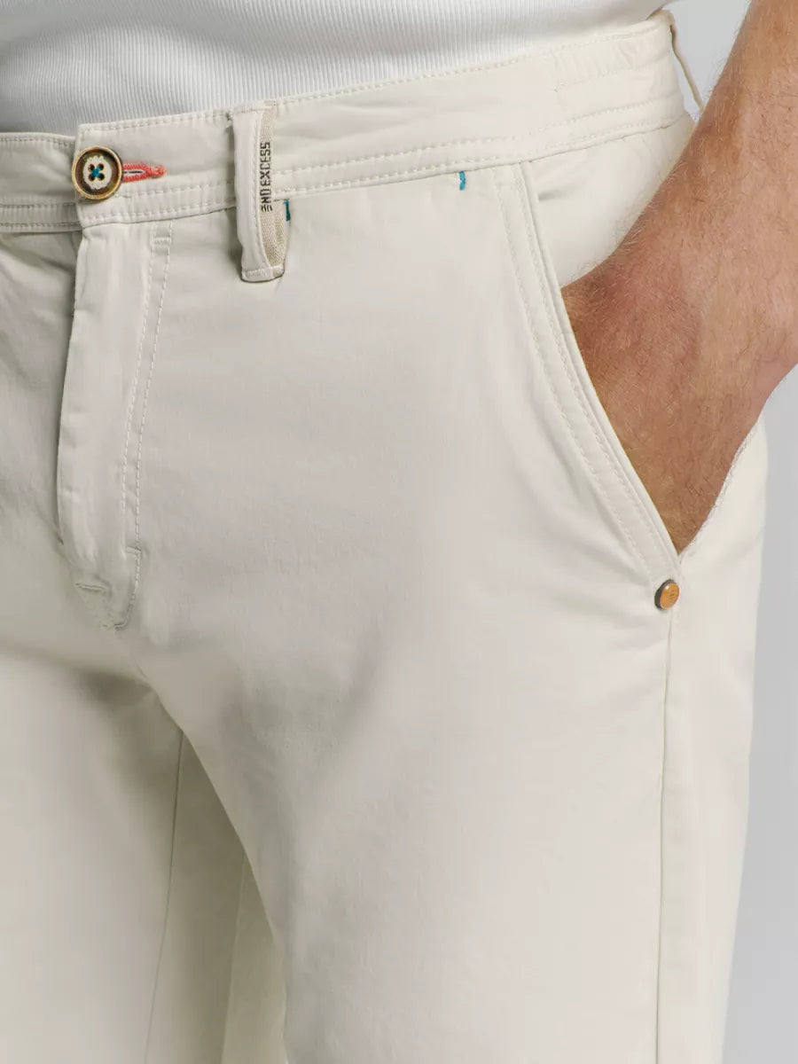 NO EXCESS Short Chino Garment Dyed Twill Stretch