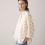 SUMMUM 3/4 sleeve blouse Scattered Emboideryy