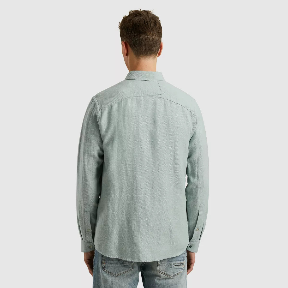 CAST IRON Shirt Long Sleeve - Blauw