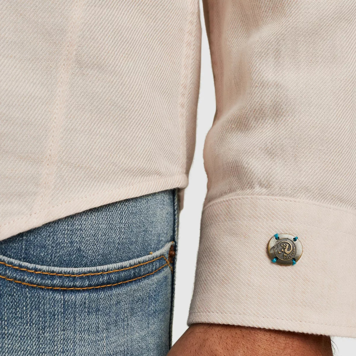 CAST IRON Shirt Long Sleeve - Ecru