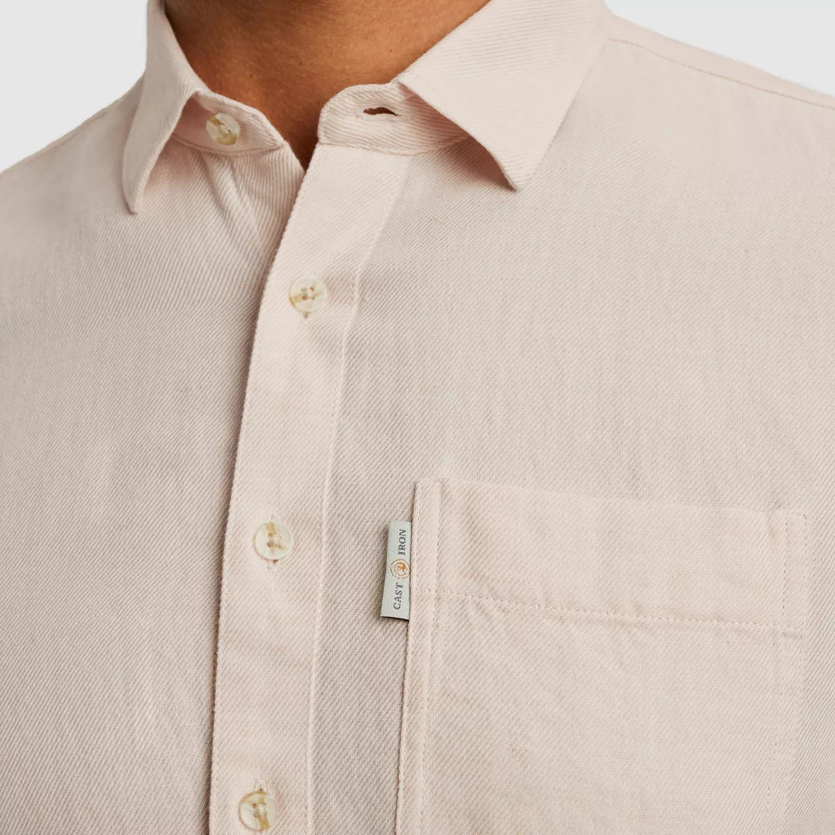CAST IRON Shirt Long Sleeve - Ecru