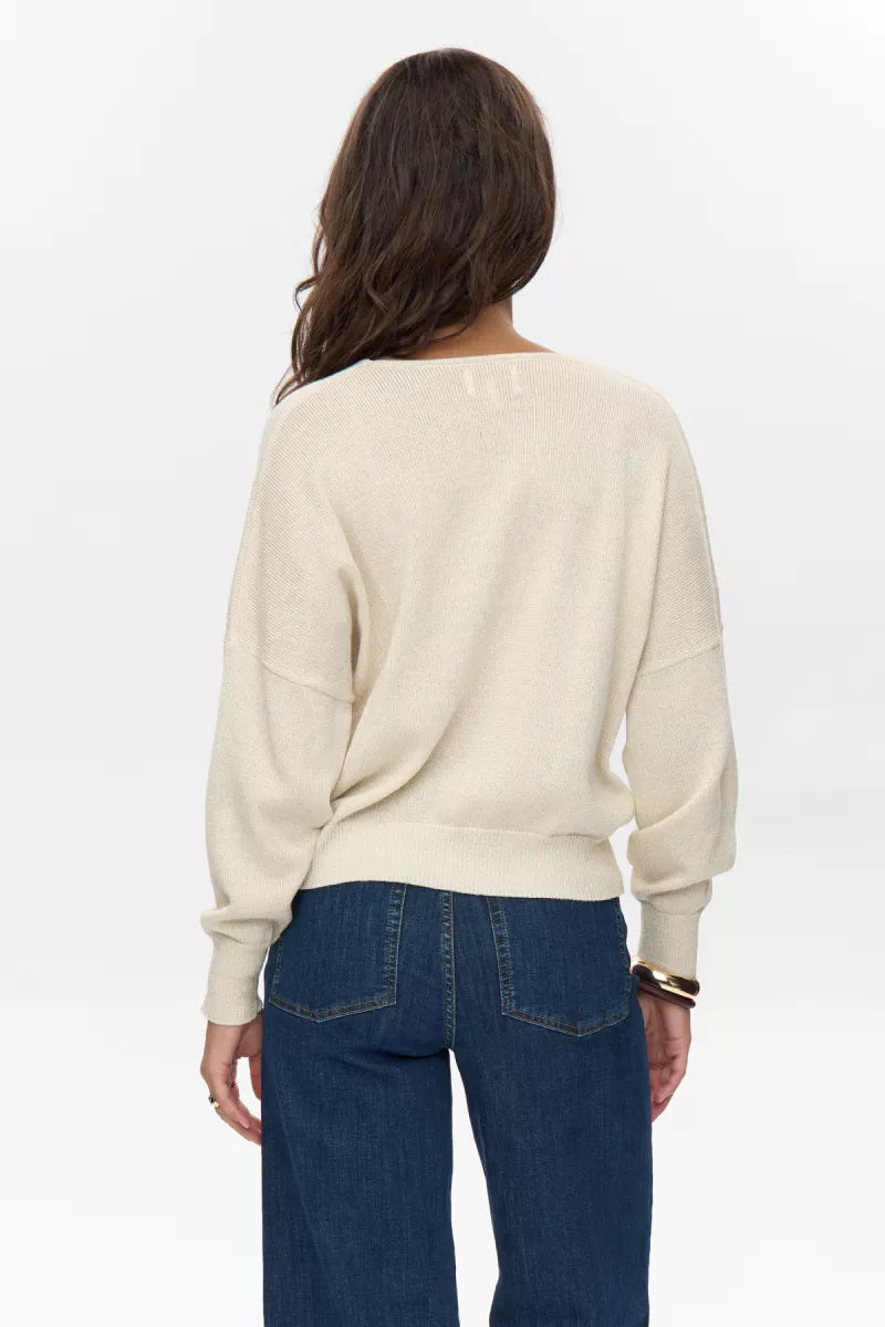 NUMPH NUMILRAY PULLOVER - Cloud Dancer