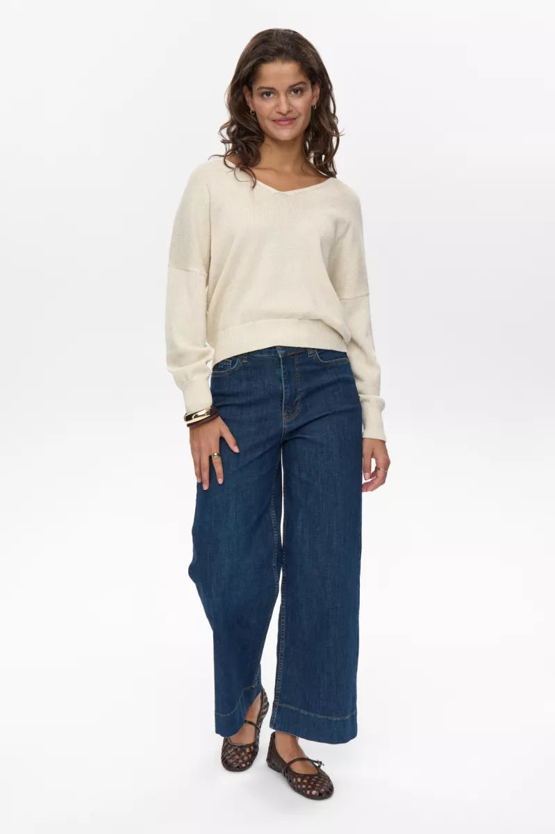 NUMPH NUMILRAY PULLOVER - Cloud Dancer