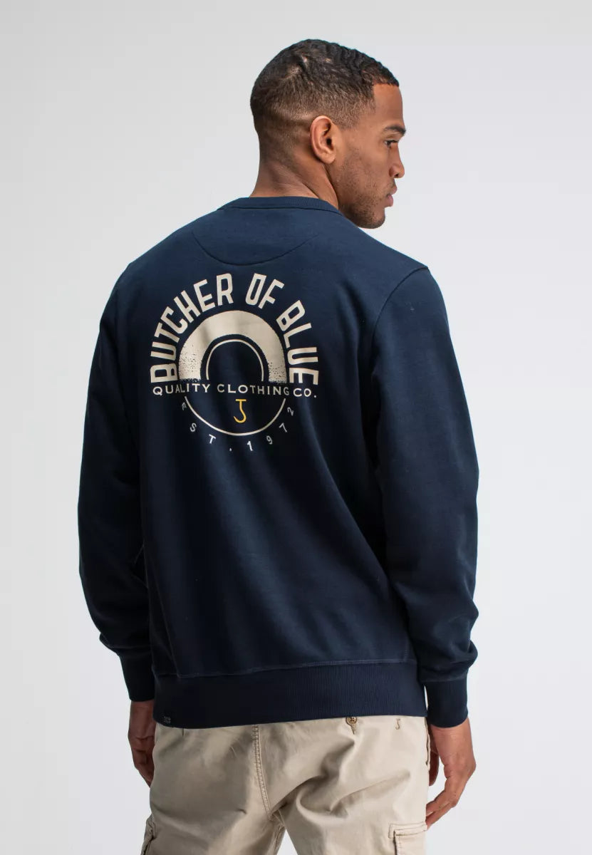BUTCHER OF BLUE Army Circle Crew - Alaska Blue