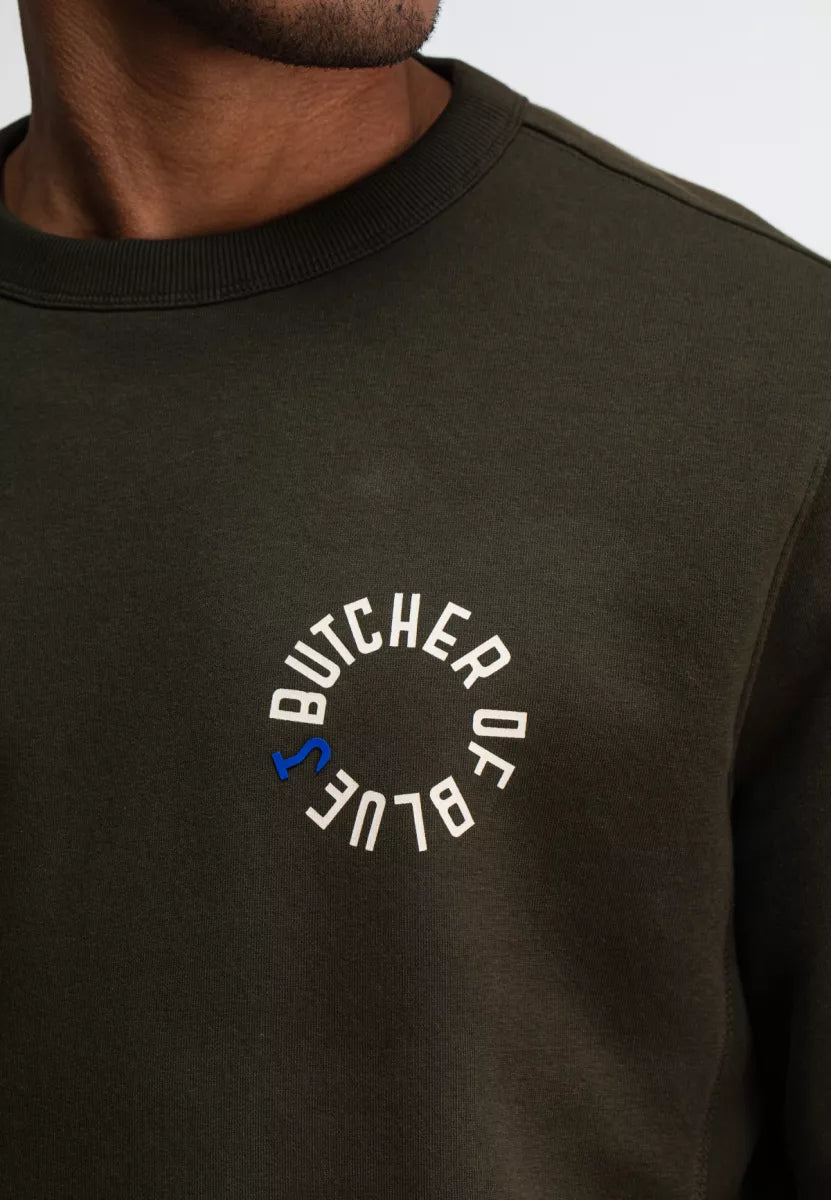BUTCHER OF BLUE Army Circle Crew