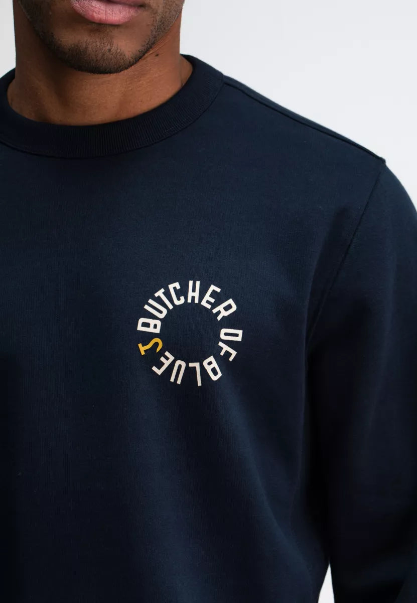 BUTCHER OF BLUE Army Circle Crew - Alaska Blue