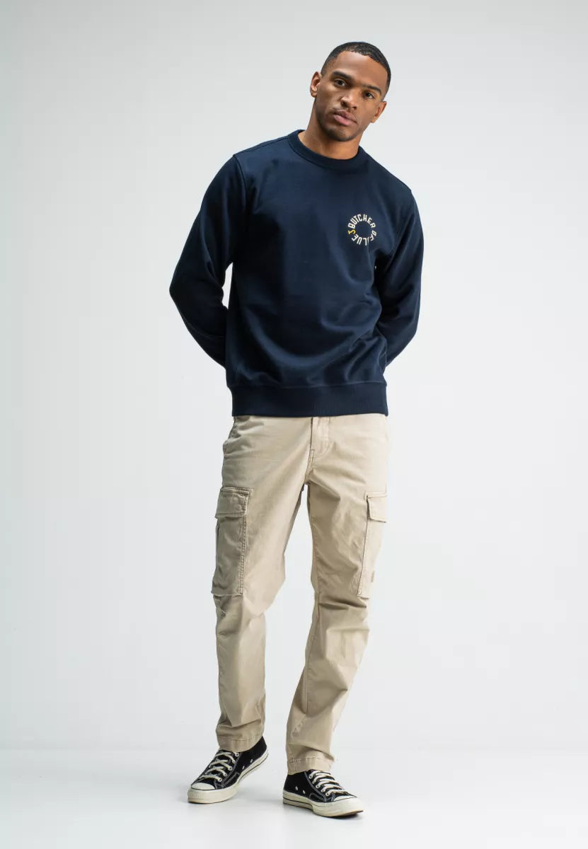 BUTCHER OF BLUE Army Circle Crew - Alaska Blue