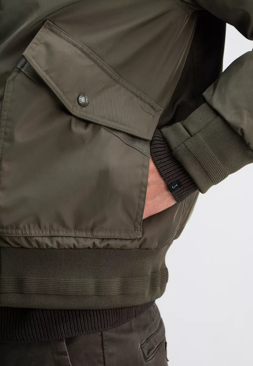 BUTCHER OF BLUE Carlo Satin Flight Bomber