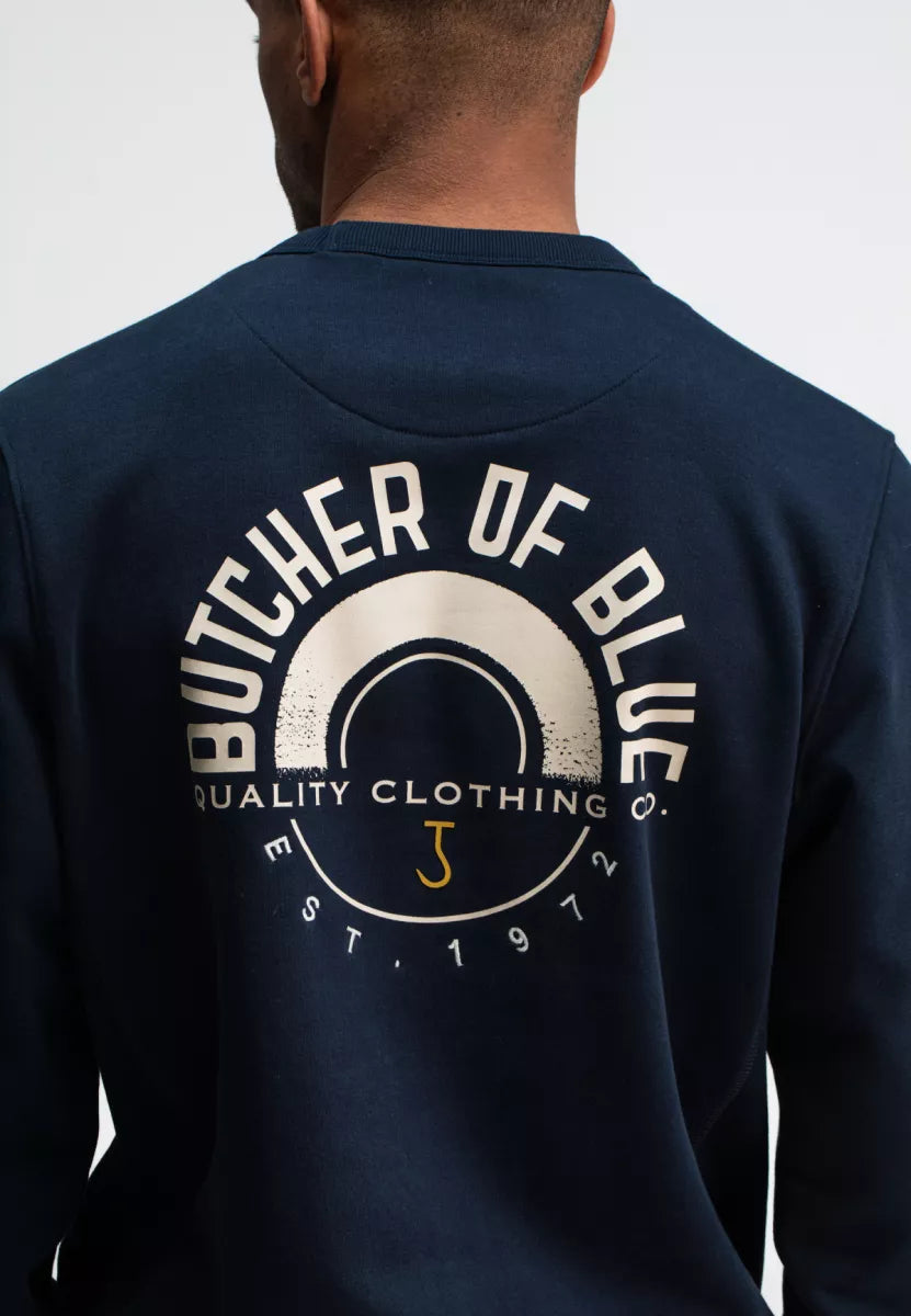 BUTCHER OF BLUE Army Circle Crew - Alaska Blue
