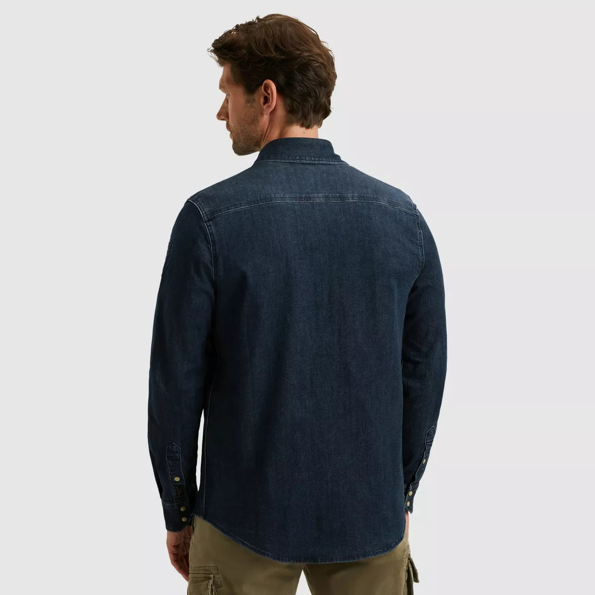 PME-LEGEND Long Sleeve Shirt - Denim Blauw