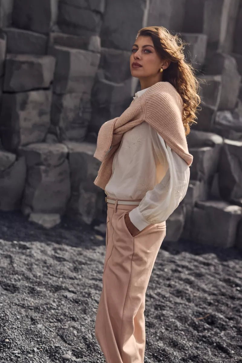 NUKUS Milanova Blouse Pearl