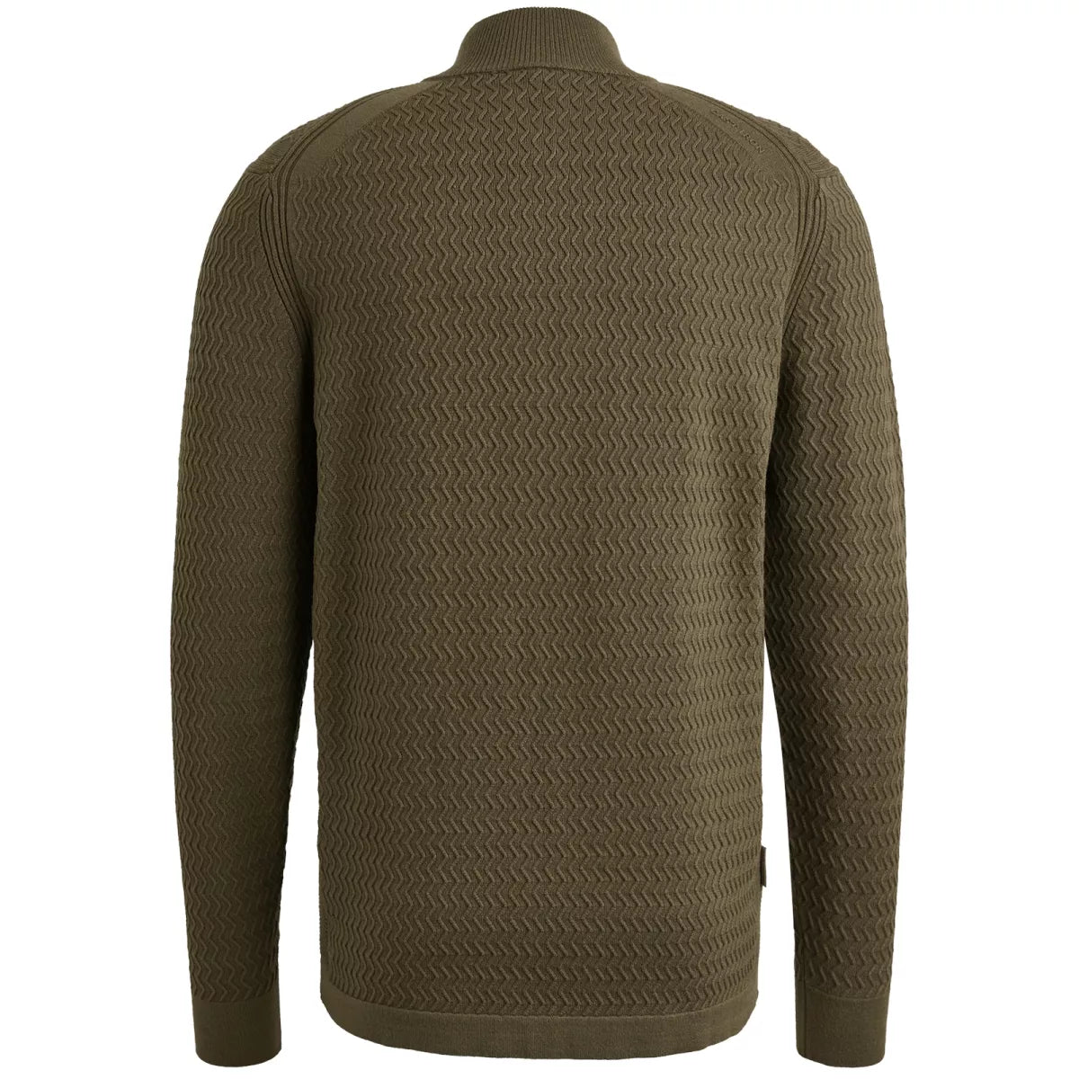 CAST IRON Half Zip Pullover - Army Groen