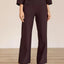 STUDIO ANNELOES Lexie bonded trousers - Espresso