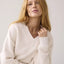 SUMMUM V-halse sweater met logo