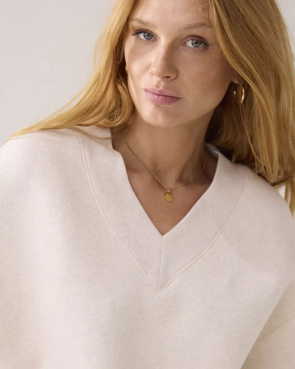 SUMMUM V-halse sweater met logo