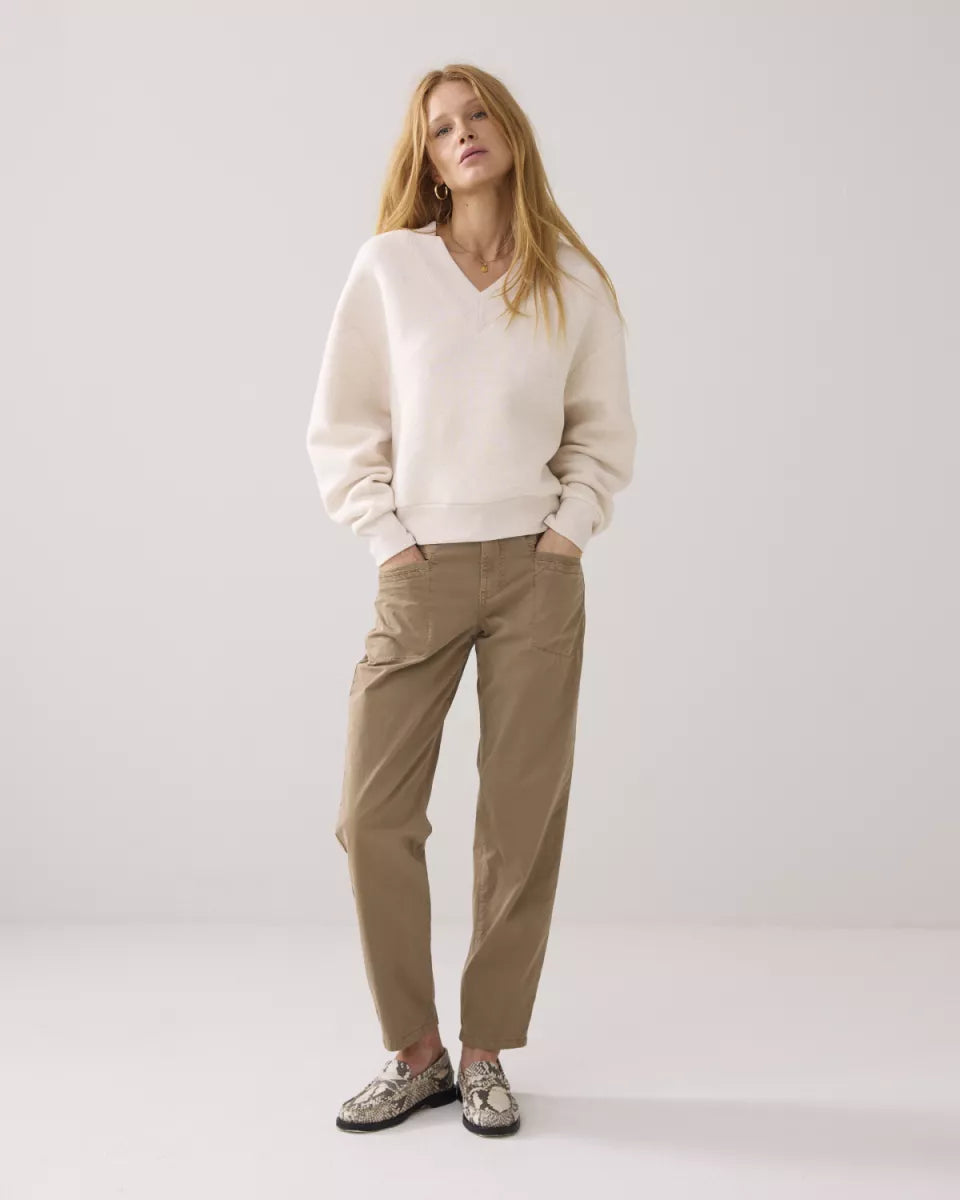 SUMMUM V-halse sweater met logo