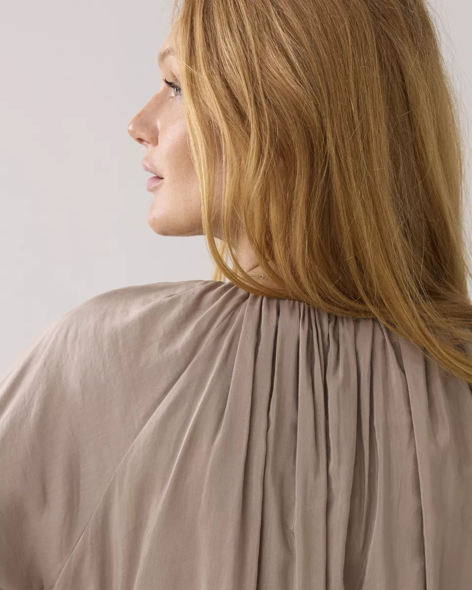 SUMMUM Boxy top glanzend